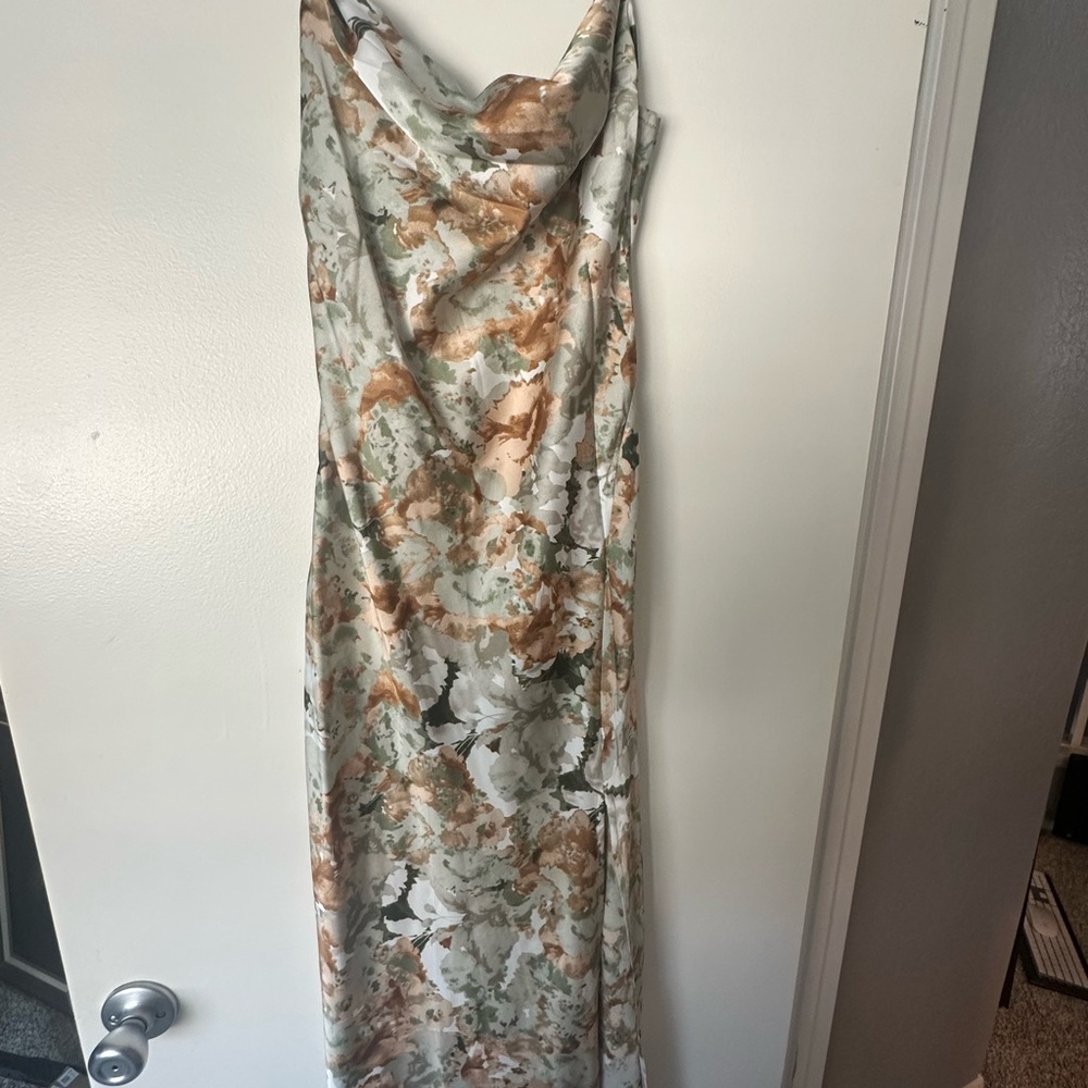 Elegant Floral Print Dress